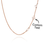 personalized engraved animal paw shape initial necklace unique wedding display