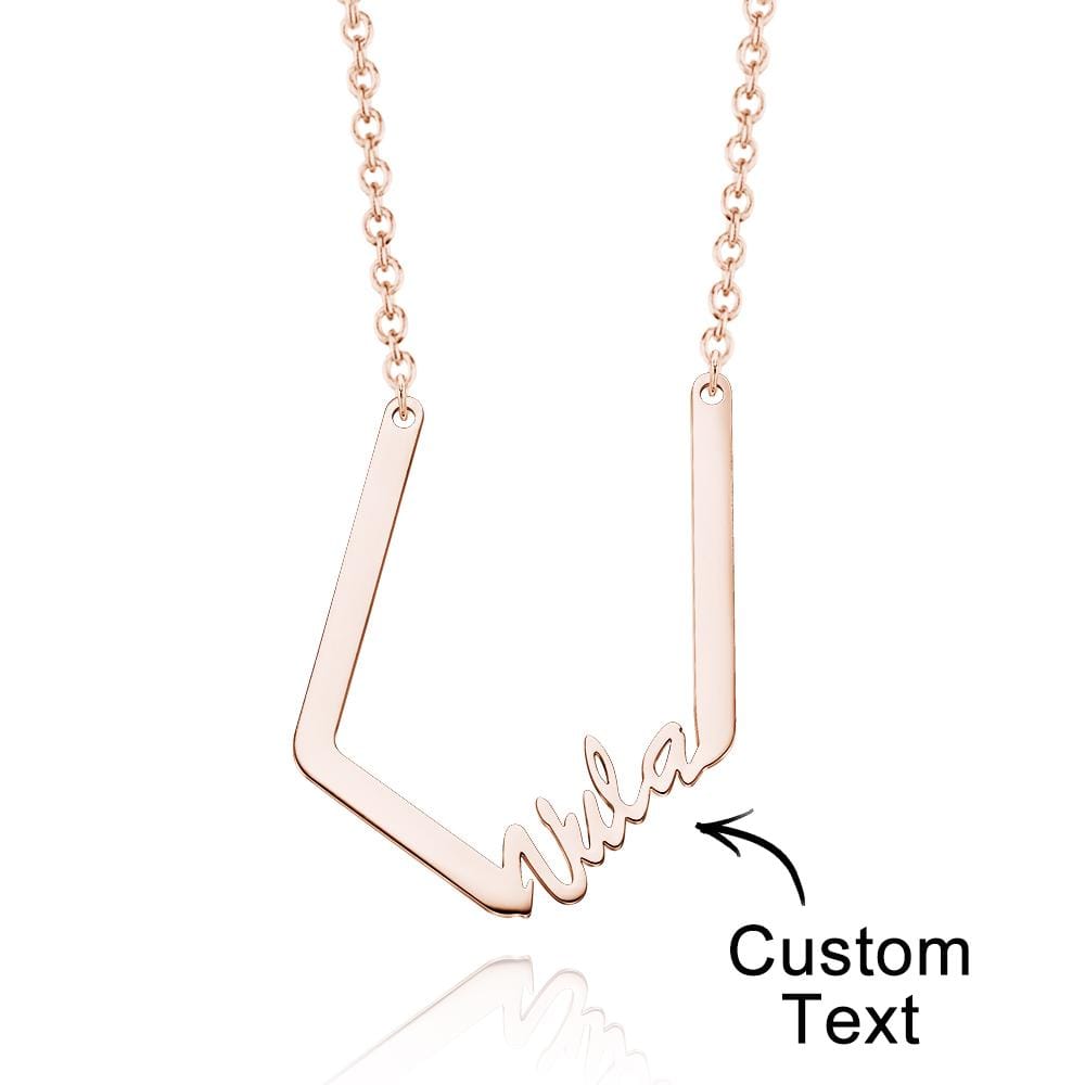Personalized Name Necklace Special Look Letter Necklace for Her