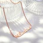 Name Necklace With Butterfly Personalized Pretty Name Necklace Unique Gift for Her