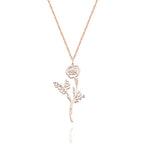 Personalized Combined Birth Flower Bouquet Necklace Bridesmaids' Gifts