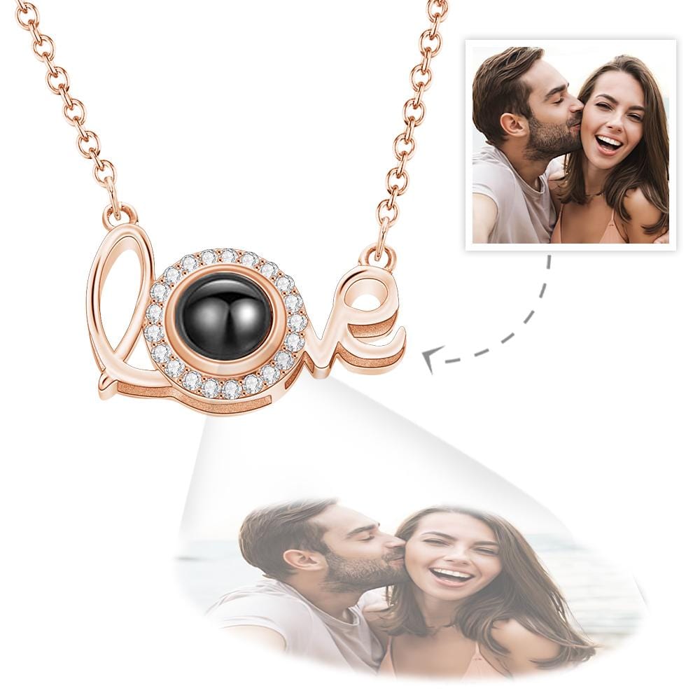 gifts for wife Best Wife Ever - Unique Memento - Love Projection Necklace Personalized Picture Jewelry Silver - gifts for wif