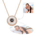 gifts for wife Cherish Every Moment - Custom Decor - Halo Photo Projection Necklace Copper - gifts for wife - Anniversary vie