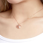 gifts for wife Eternal Love - Custom Decor - Projection Necklace Heart-shaped Flowers Design Gifts - gifts for wife - Birthda