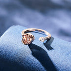 Custom Projection Ring Personalized Photo Open Ring for Women