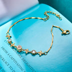 Custom Photo Projection Bracelet Four-leaf Clover Projection Bracelet Gift for Women