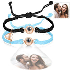 Custom Photo Projection Bracelet Woven Magnetic Bracelet Anniversary Gift