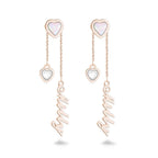 Custom Engraved Earrings Heart-shaped Name Earrings Unique Gift