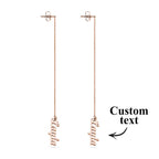 Promise You Personalized Name Earrings Lovers Earrings Wedding Gift