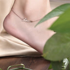 Personalized Name Anklet Sterling Silver