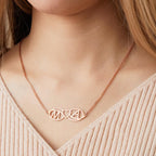 Love Name Necklace Personalized Love Heart Infinite Initials Necklace Gift for Her