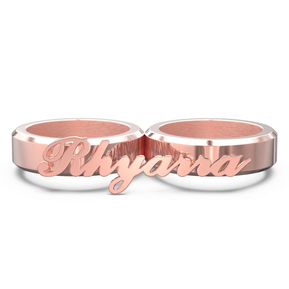 gifts for wife Engravable Double Fingers Ring Two Fingers Ring detail 7