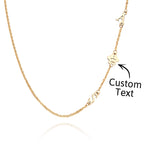 handcrafted engraved animal paw shape initial necklace unique wedding keepsake