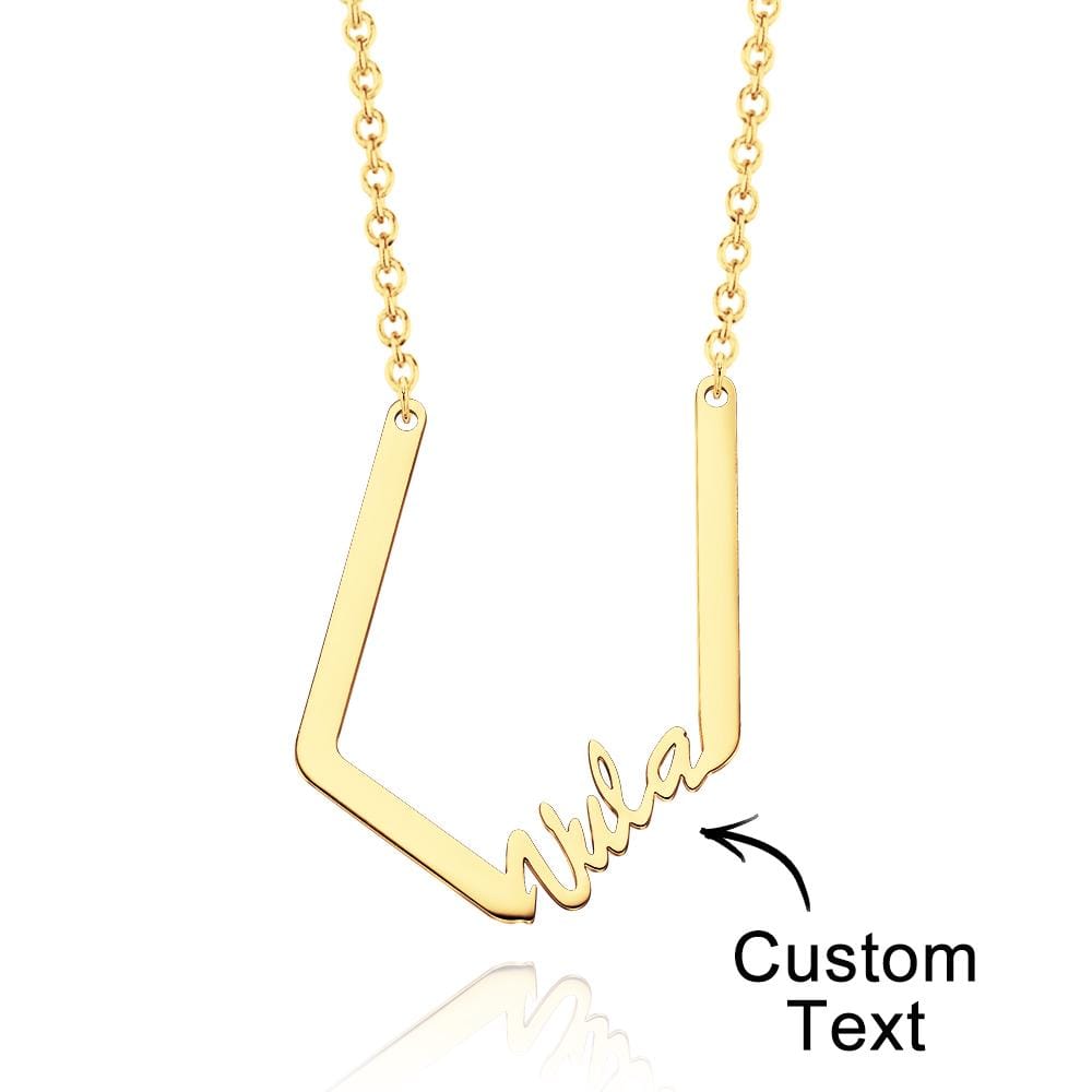 Personalized Name Necklace Special Look Letter Necklace for Her