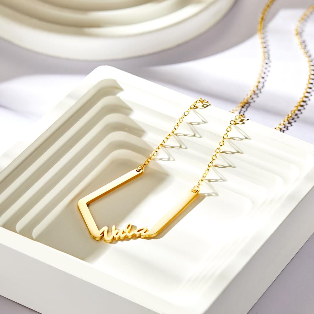 Personalized Name Necklace Special Look Letter Necklace for Her
