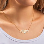 Custom Name Necklace Heart Unique Commemorative Gifts