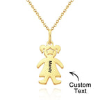 Custom Name Engraved Necklace Child Creative Gifts