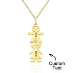 Custom Name Engraved Necklace Child Creative Gifts