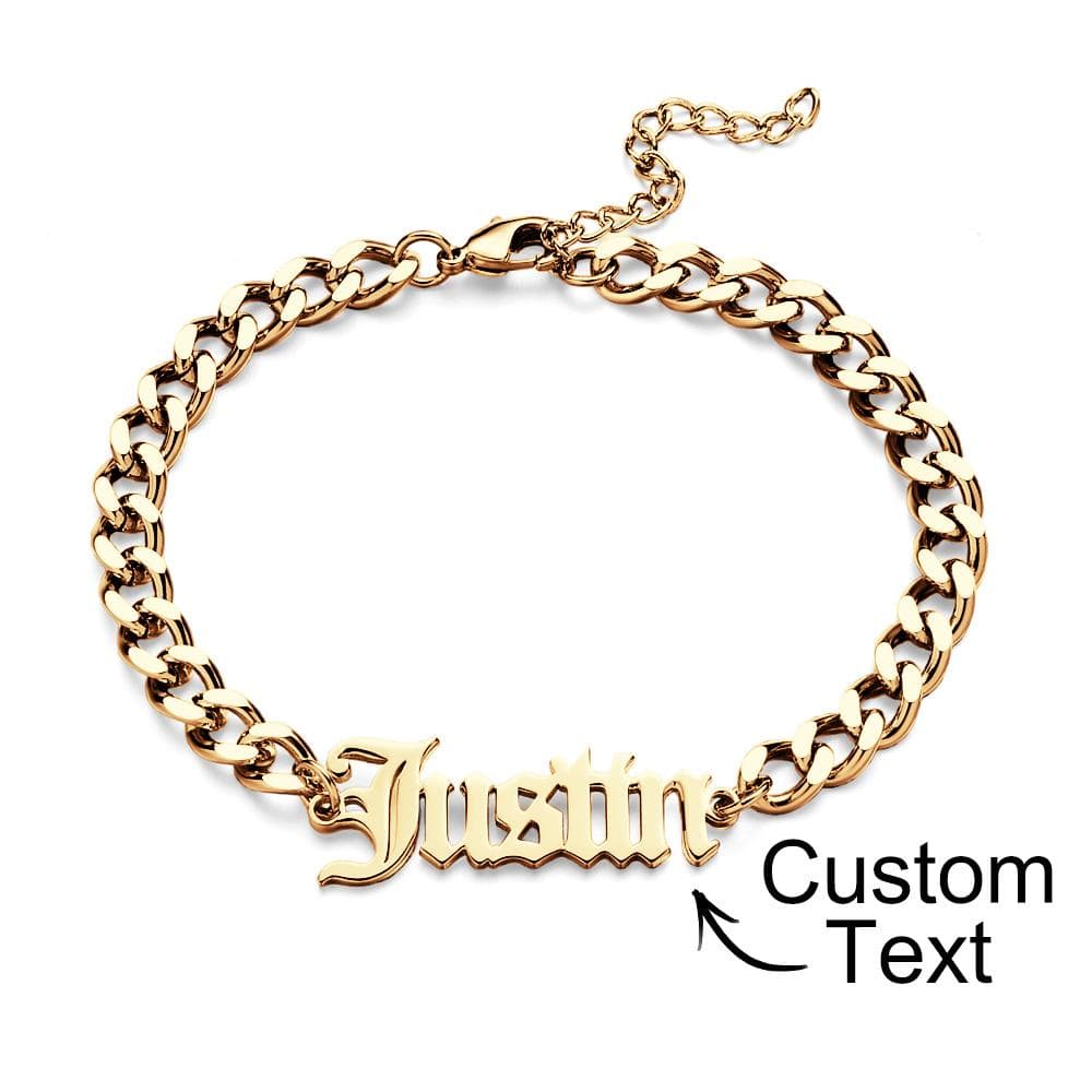 bracelet personalized name everyday keepsake gift for boyfriend