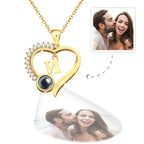 gifts for wife Love Her Always - Unique Memento - Projection Necklace Custom Letter Heart-shaped Design Gifts - gifts for wif