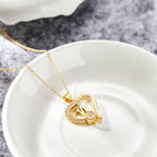 gifts for wife Love Her Always - Unique Memento - Projection Necklace Custom Letter Heart-shaped Design Gifts - gifts for wif