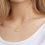 gifts for wife Love Her Always - Unique Memento - Projection Necklace Custom Letter Heart-shaped Design Gifts - gifts for wif