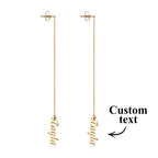 Promise You Personalized Name Earrings Lovers Earrings Wedding Gift