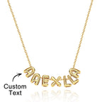Personalized 3D Bubble Letters Name Necklace Fantastic Gift for All Your Loved Ones
