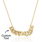 Personalized 3D Bubble Letters Name Necklace Fantastic Gift for All Your Loved Ones
