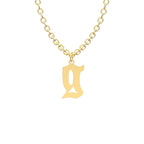 Custom Initial Necklace Personalized Letter Necklace Gift