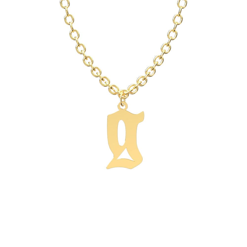 Custom Initial Necklace Personalized Letter Necklace Gift