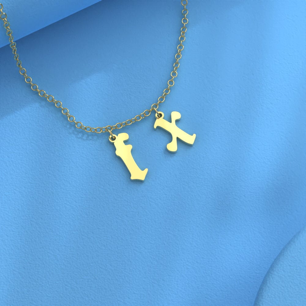 Custom Initial Necklace Personalized Letter Necklace Gift