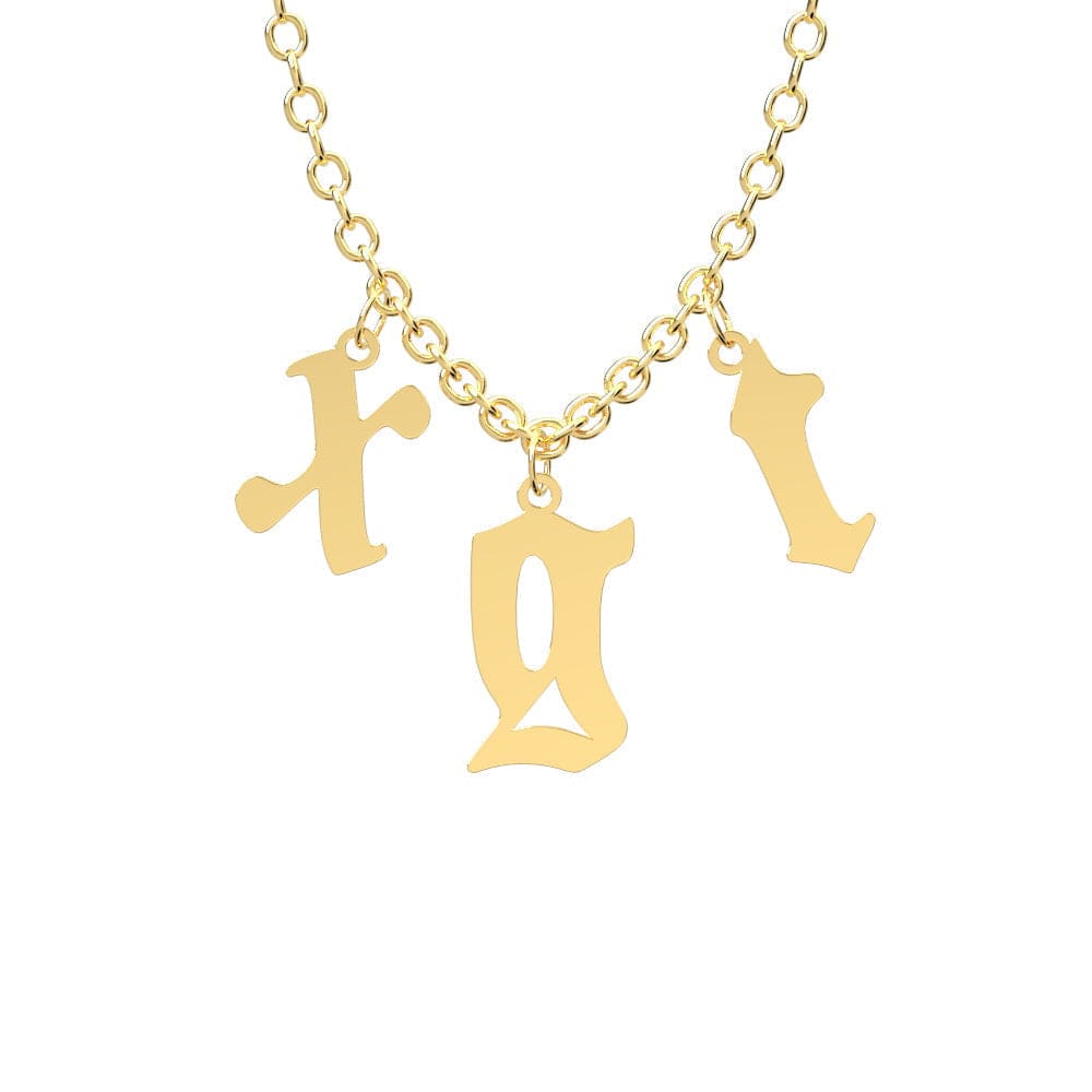 Custom Initial Necklace Personalized Letter Necklace Gift