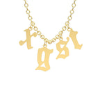 Custom Initial Necklace Personalized Letter Necklace Gift