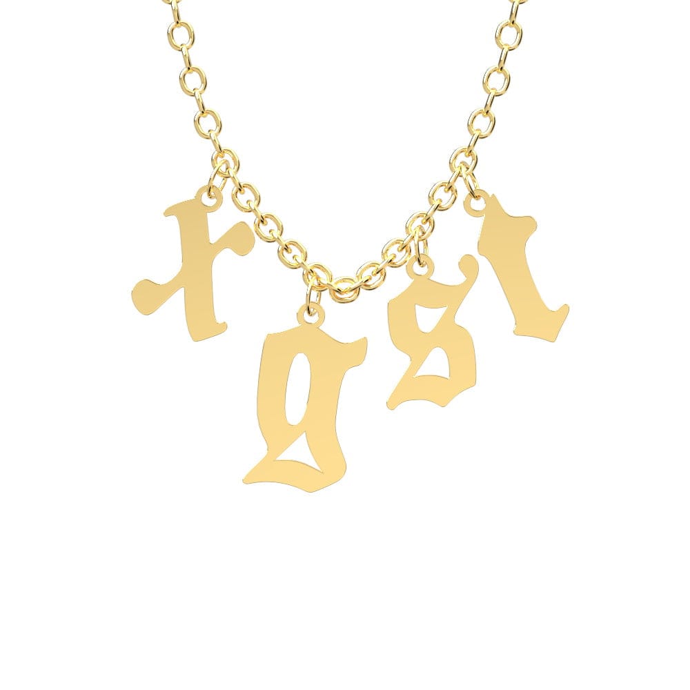 Custom Initial Necklace Personalized Letter Necklace Gift