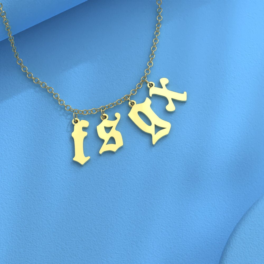 Custom Initial Necklace Personalized Letter Necklace Gift