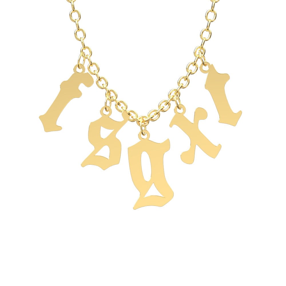 Custom Initial Necklace Personalized Letter Necklace Gift