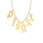 Custom Initial Necklace Personalized Letter Necklace Gift