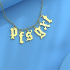 Custom Initial Necklace Personalized Letter Necklace Gift