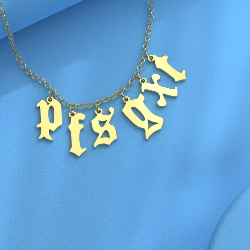 Custom Initial Necklace Personalized Letter Necklace Gift