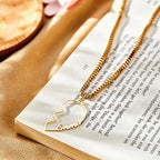 Matching Name Necklace Personalized Romantic Love Heart Couple Necklace