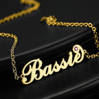 Personalized Name Bracelet with Custom Birthstone - Copper