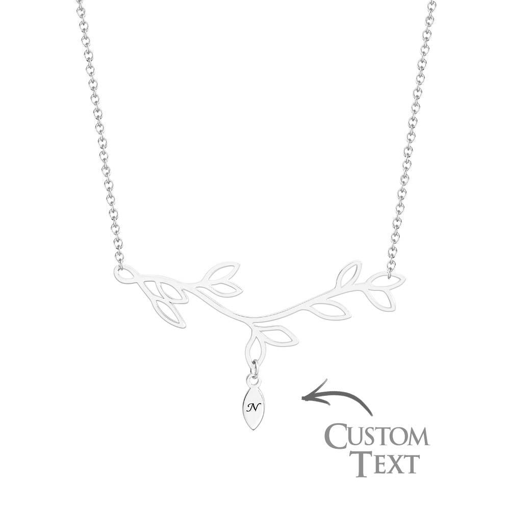 unique engraved necklace tree optional quantity pendant trendy wedding close up