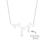 quality engraved necklace tree optional quantity pendant trendy wedding front view