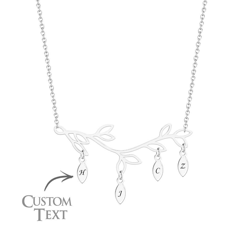 custom engraved necklace tree optional quantity pendant trendy wedding detail view