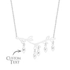 handcrafted engraved necklace tree optional quantity pendant trendy wedding keepsake