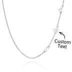 personalized engraved animal paw shape initial necklace unique wedding display