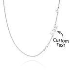 custom engraved animal paw shape initial necklace unique wedding detail view
