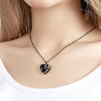 Custom Photo Engraved Necklace Ashes Heart Gifts