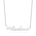 Name Necklace With Butterfly Personalized Pretty Name Necklace Unique Gift for Her