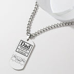 Father's Day Puzzle Gifts Men's Necklace Engraved Necklace You Are The Piece That Holds Us Together